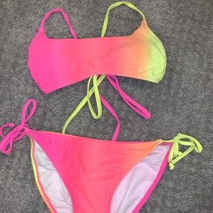 Faded neon bikini